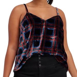 Torrid Top, SOPHIE VELVET SWING CAMI, Size:14/16